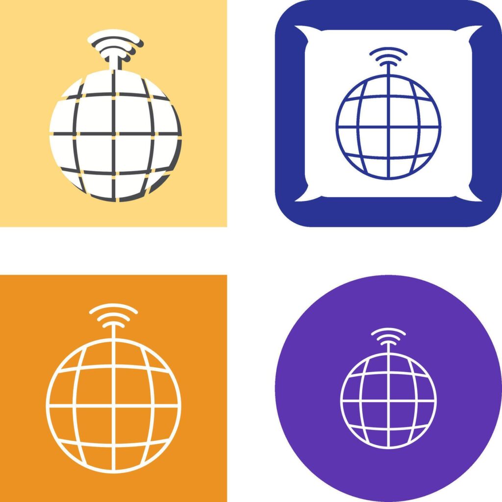 Global Signals Icon Design Stock Free