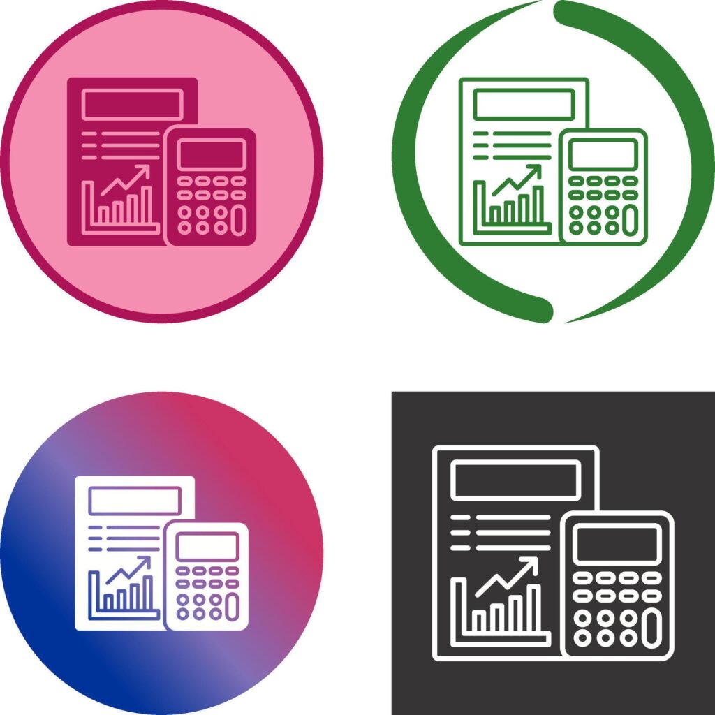 Calculating Icon Design Stock Free