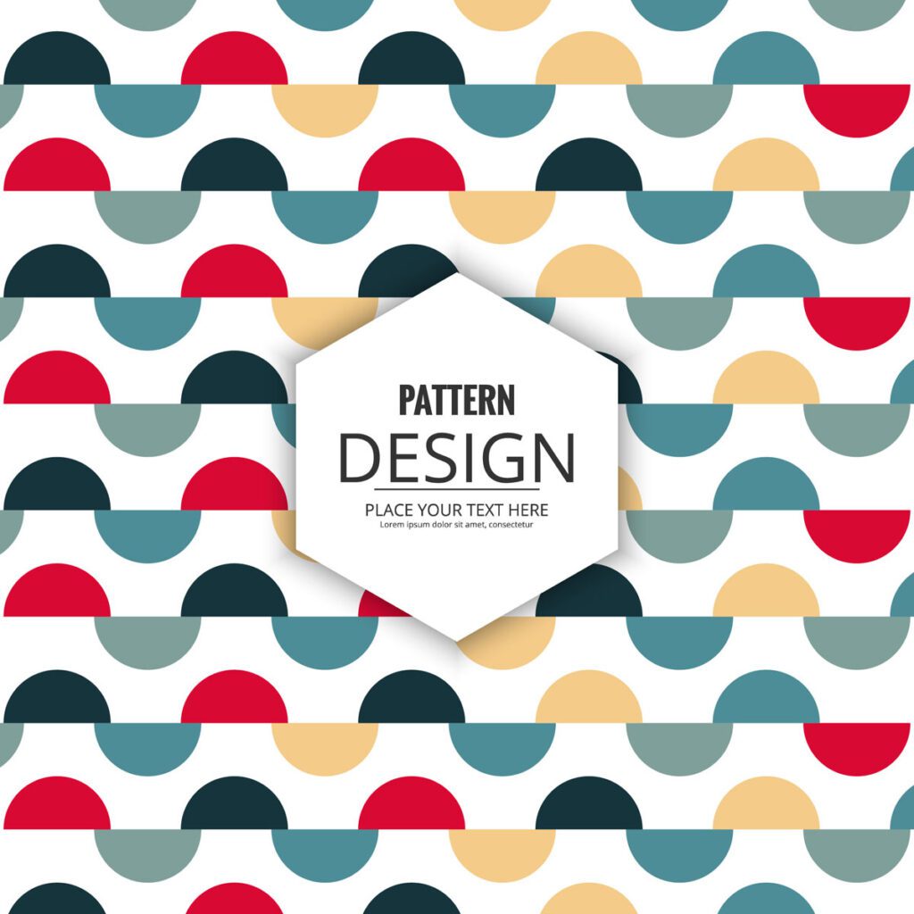 Abstract decorative seamless pattern design Free Vector