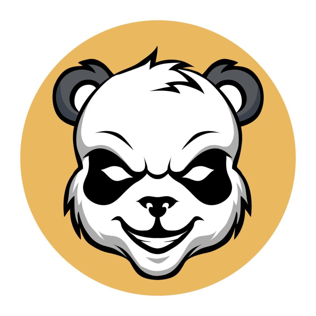 head panda mascot esports logo vector illustration Stock Free