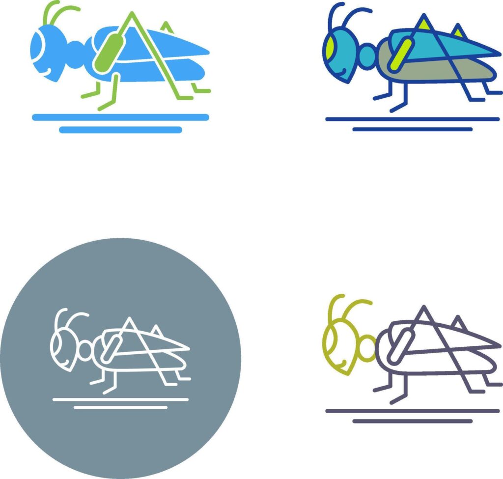 Grasshopper Icon Design Stock Free