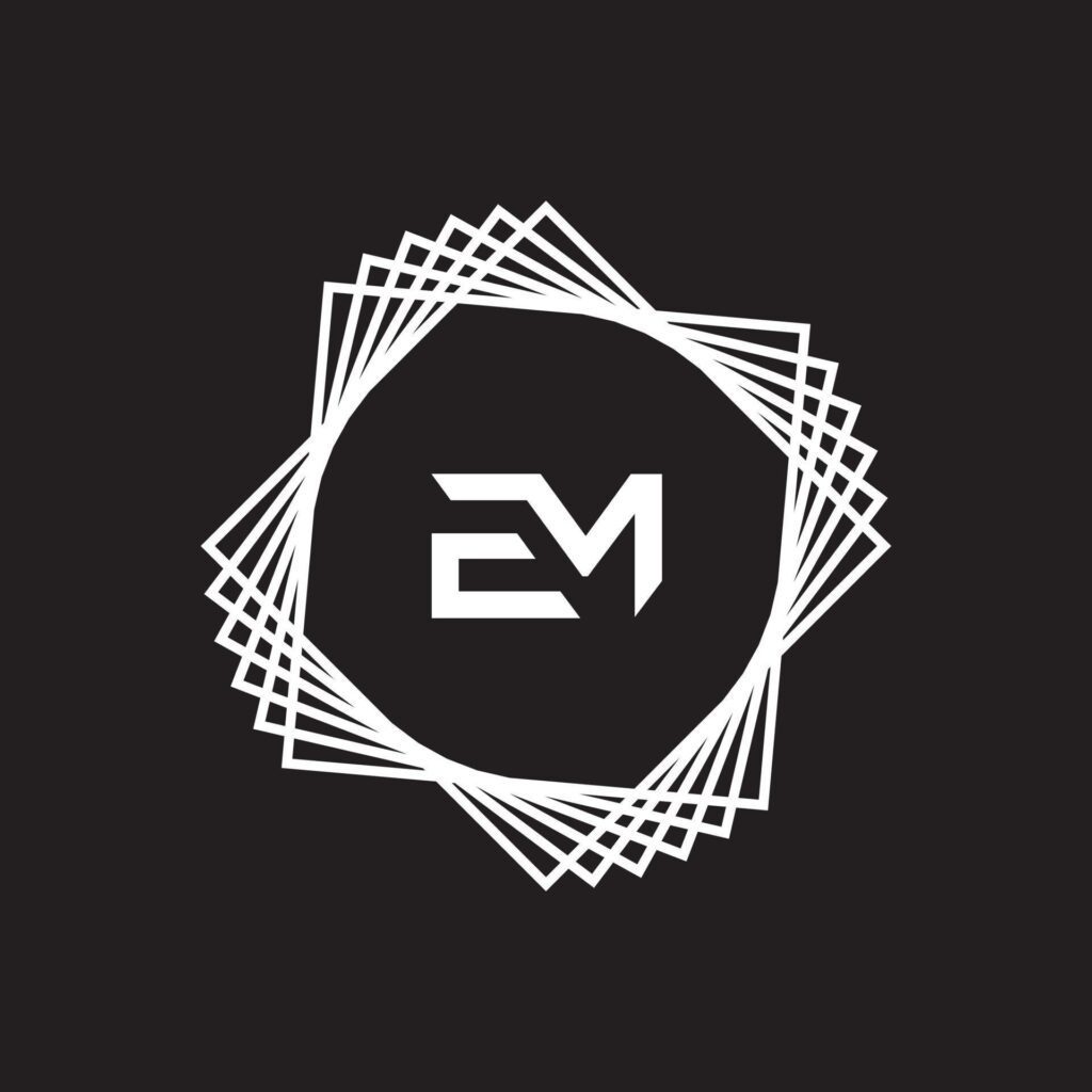 EM, ME Logo Design Template Vector Graphic Branding Element. Stock Free