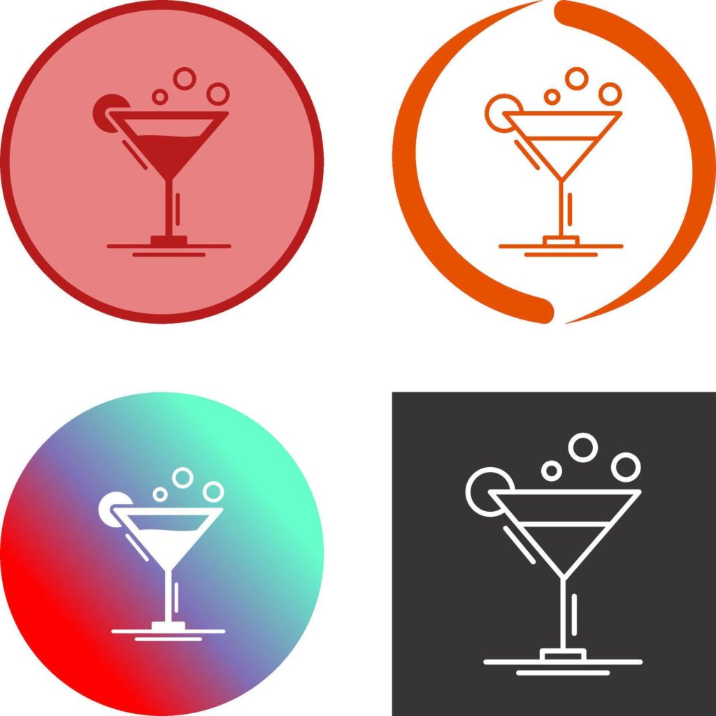 Cocktail Icon Design Stock Free