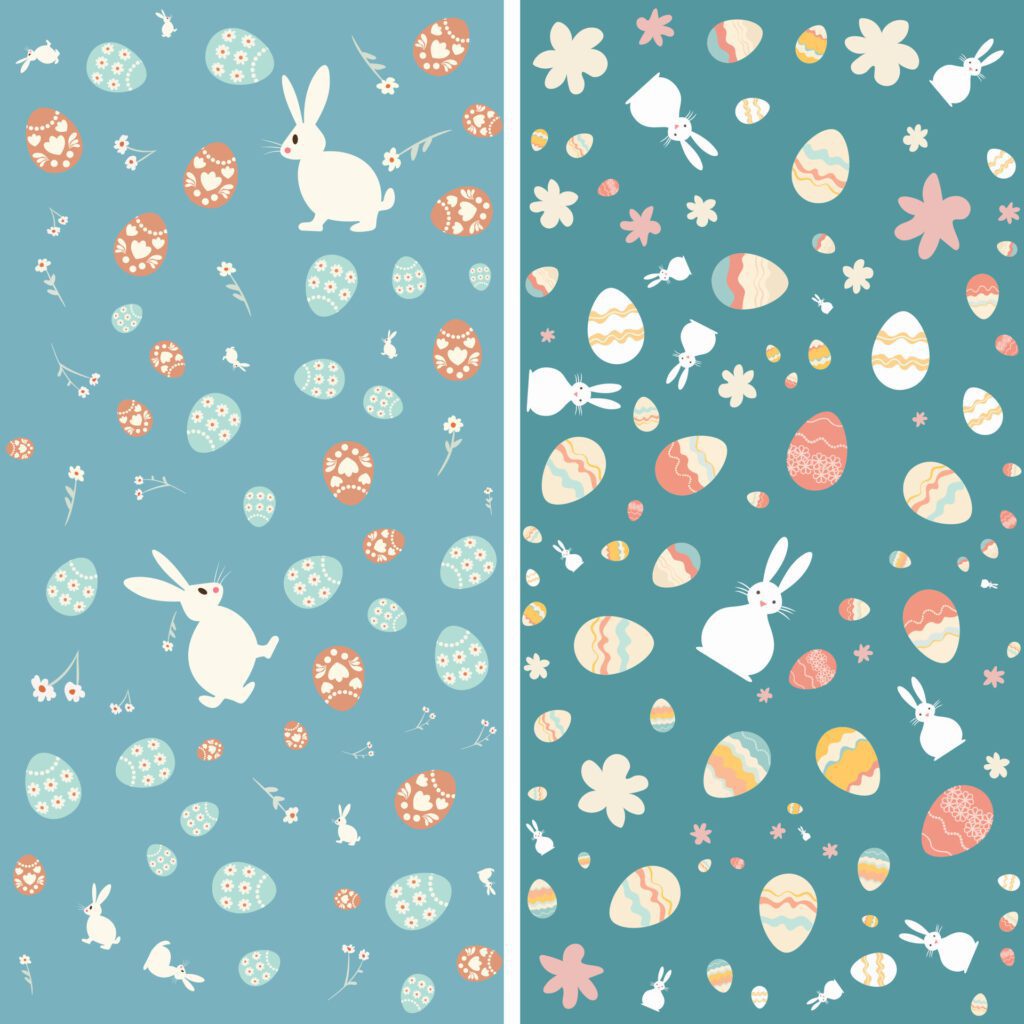 Easter themed background Free Vector