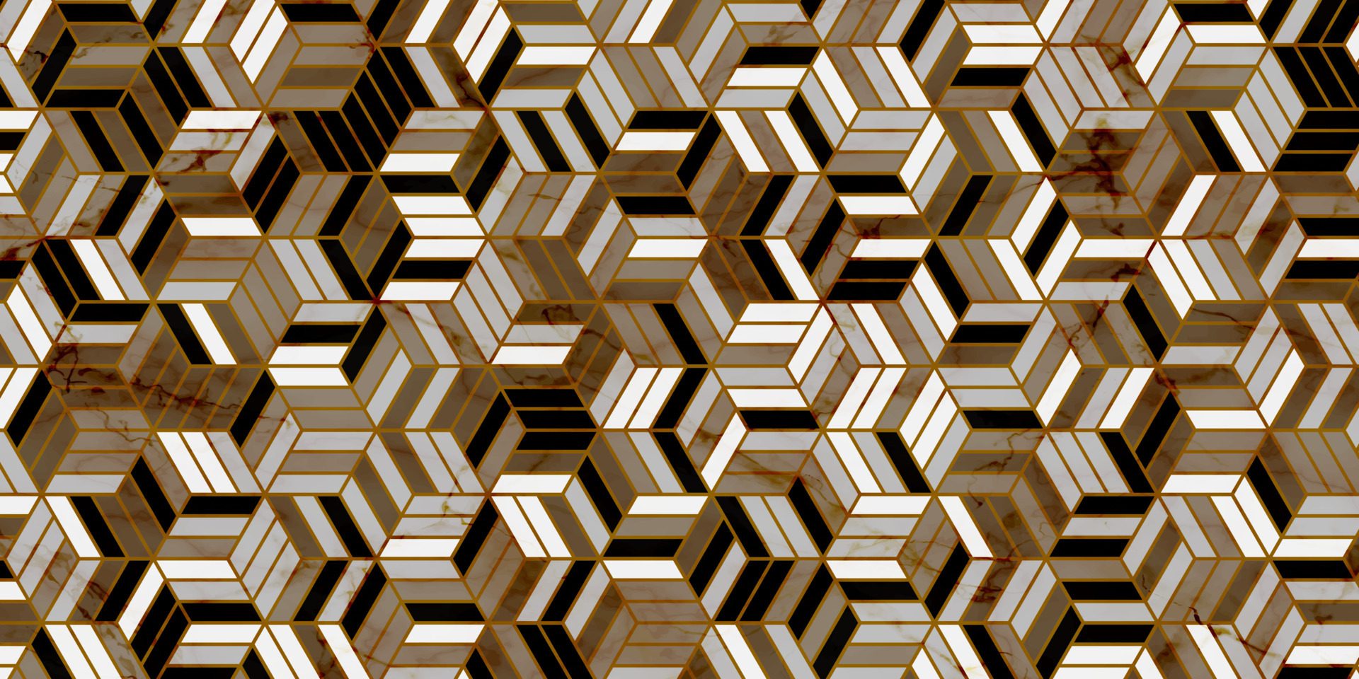 Geometric pattern with stripes gold background Free Vector