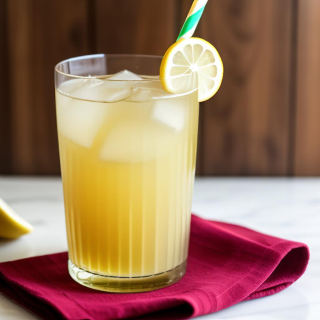 Spicy ginger lemonade by by @ai_generated