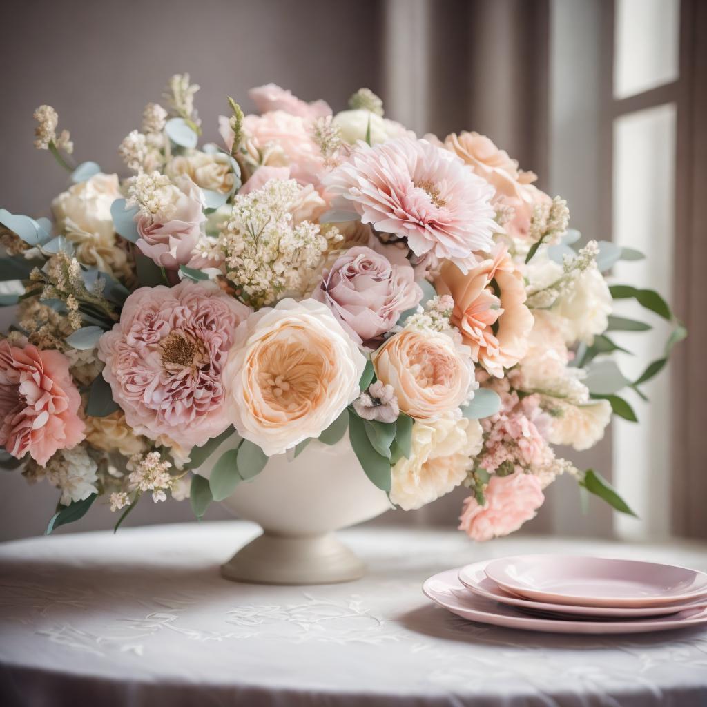 Gorgeous floral bouquet, soft by @ai_generated