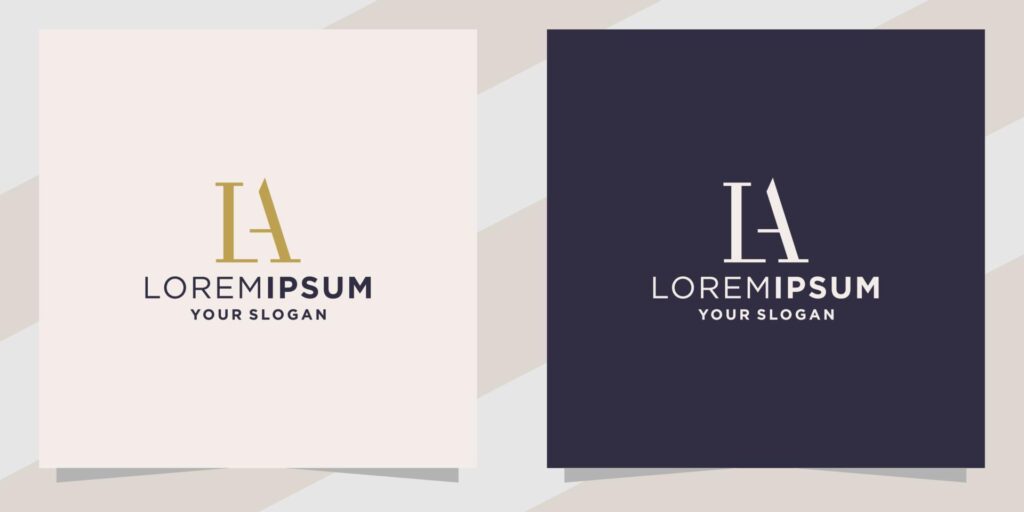 lettter la logo template Stock Free and Free SVG