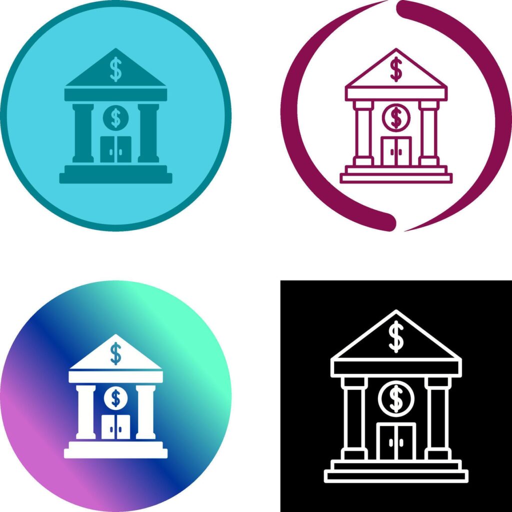 Bank Icon Design Stock Free