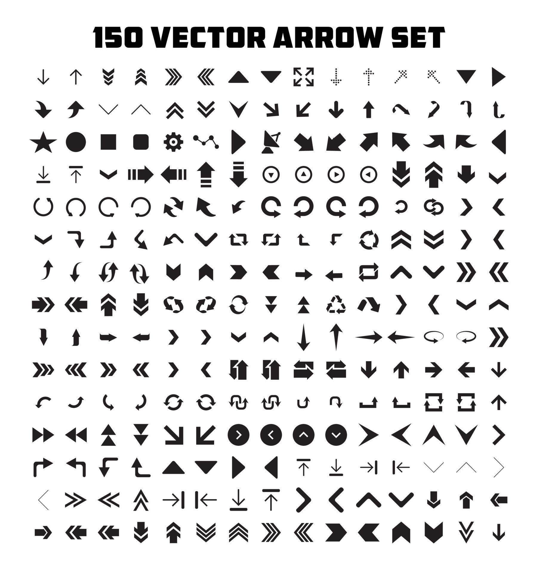 Arrows Vector Set Stock Free