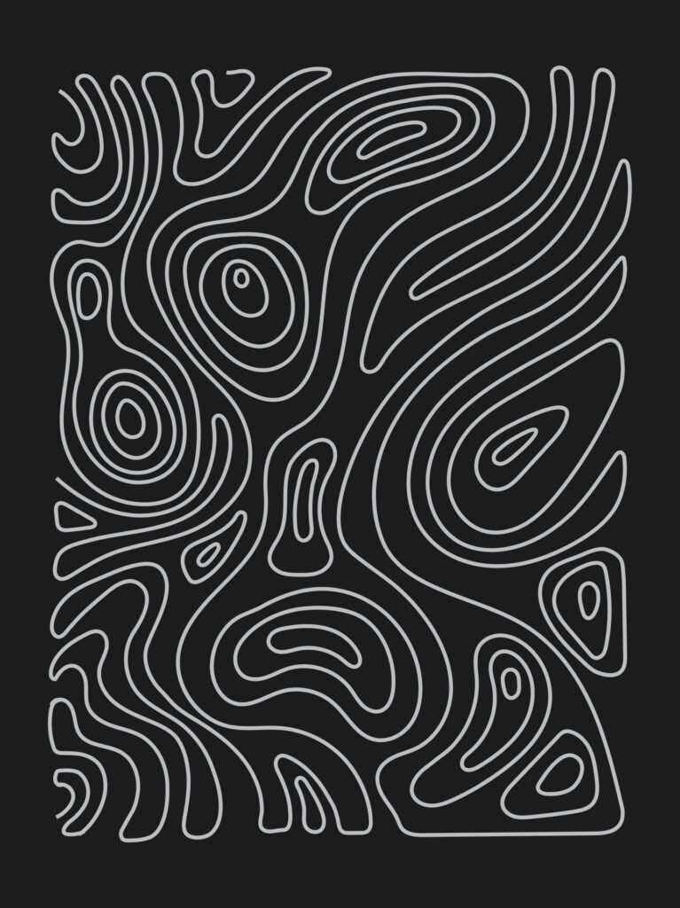 Geographic mountain relief. Abstract lines background Free Vector