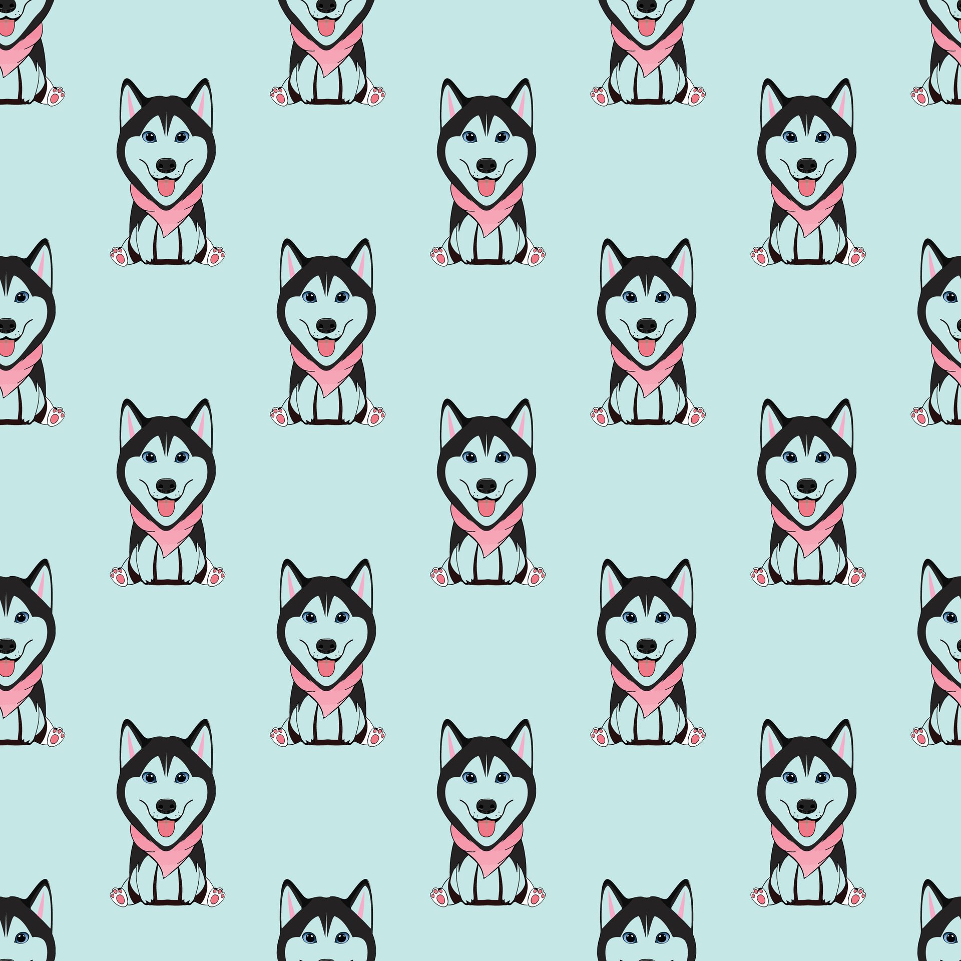 Jack Russell Seamless Pattern Design Free Vector