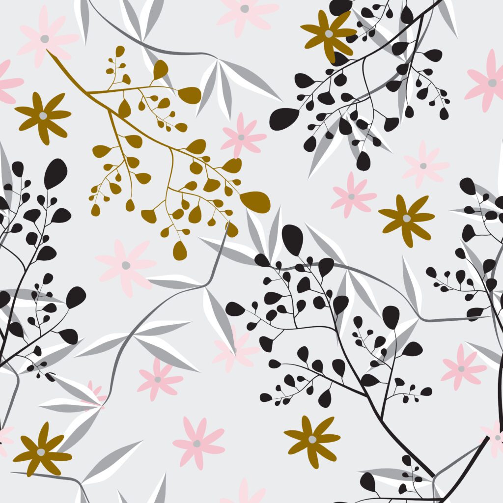 Feminine floral pattern Free Vector