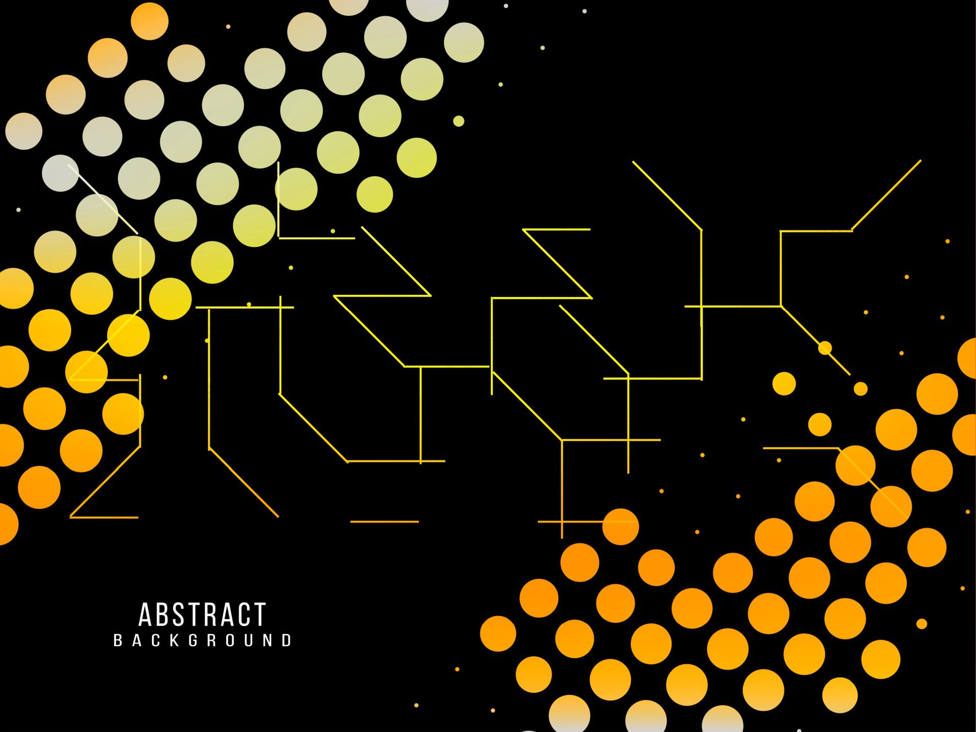 Abstract geometric yellow modern decorative design pattern background Free Vector