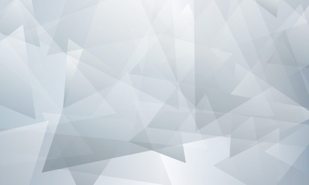 Abstract triangle white and gray color gradient background. Free Vector