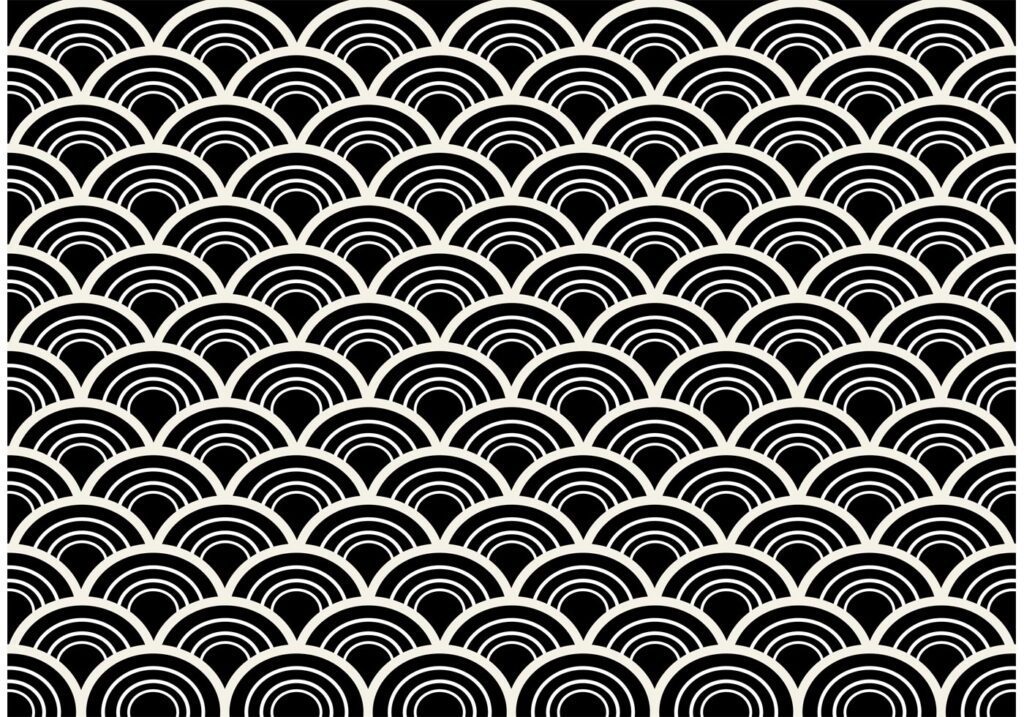 Black and White Seamless Abstract Pattern Vector Free Vector and Free SVG