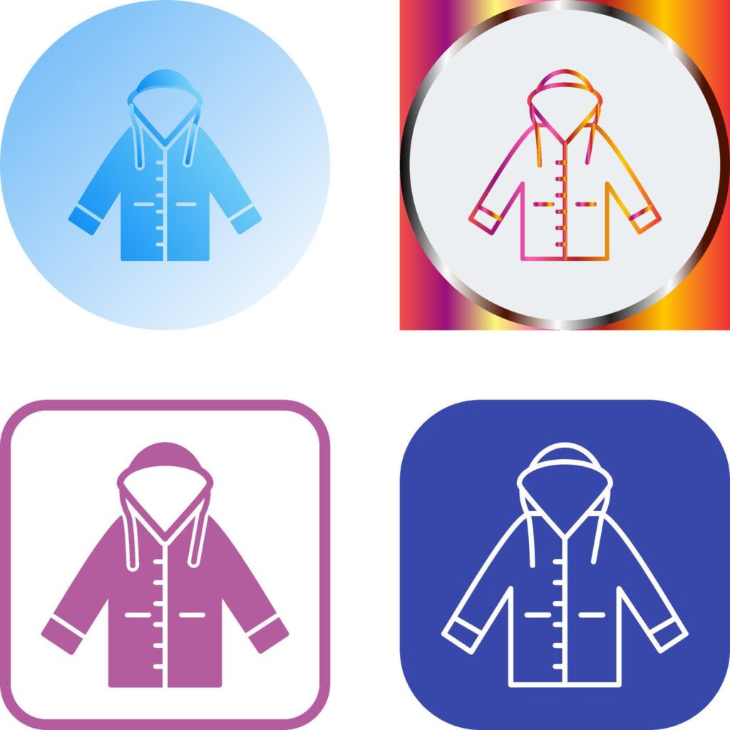 Raincoat Icon Design Stock Free