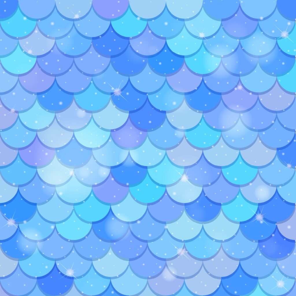 Fish scale seamless pattern background Free Vector