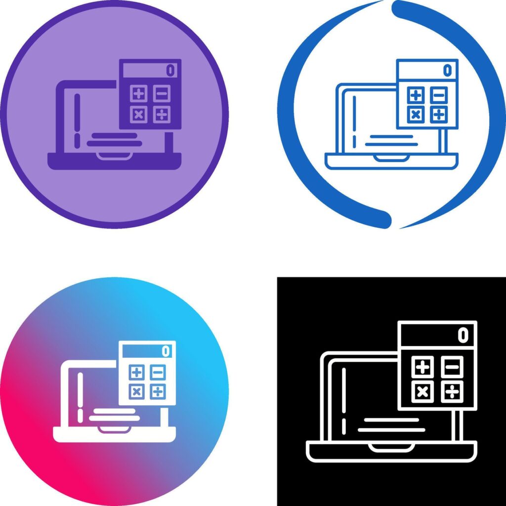 Calculator Icon Design Stock Free