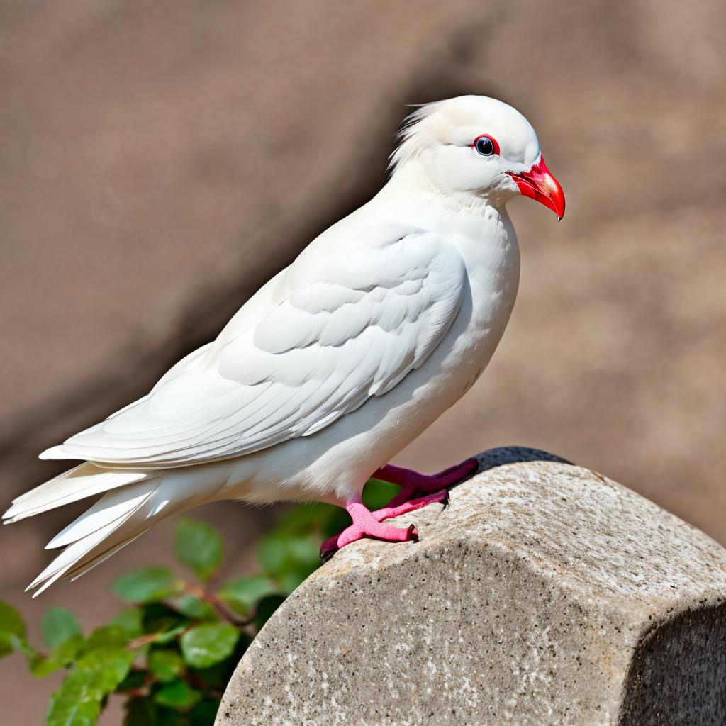 Paloma blanca con una by @ai_generated