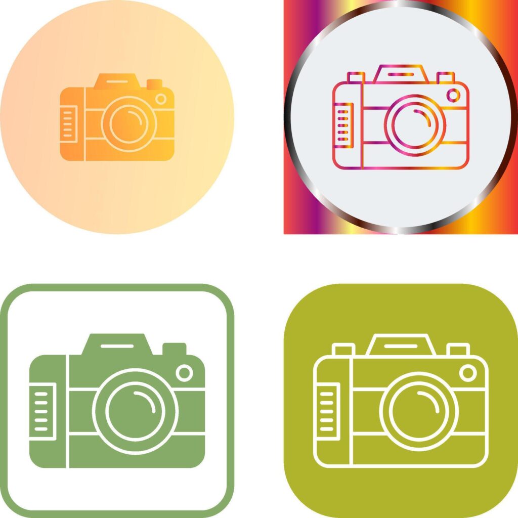 Digital Camera Icon Design Stock Free