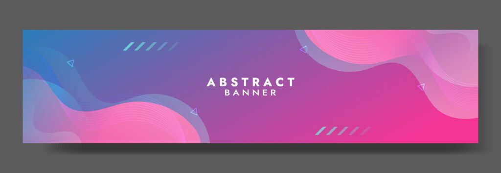 Abstract Colorful Fluid Wave Banner Template Free Vector