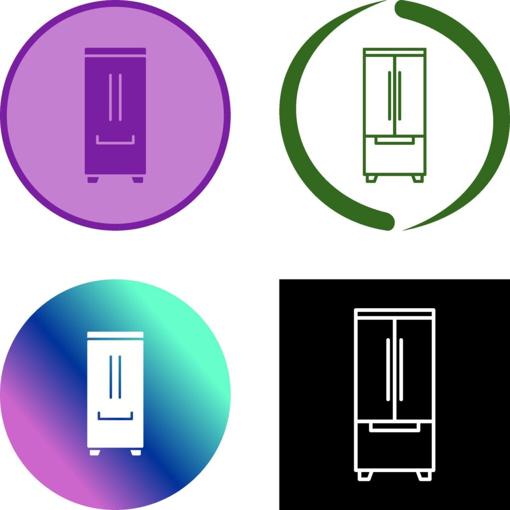 Refrigerator Icon Design Stock Free