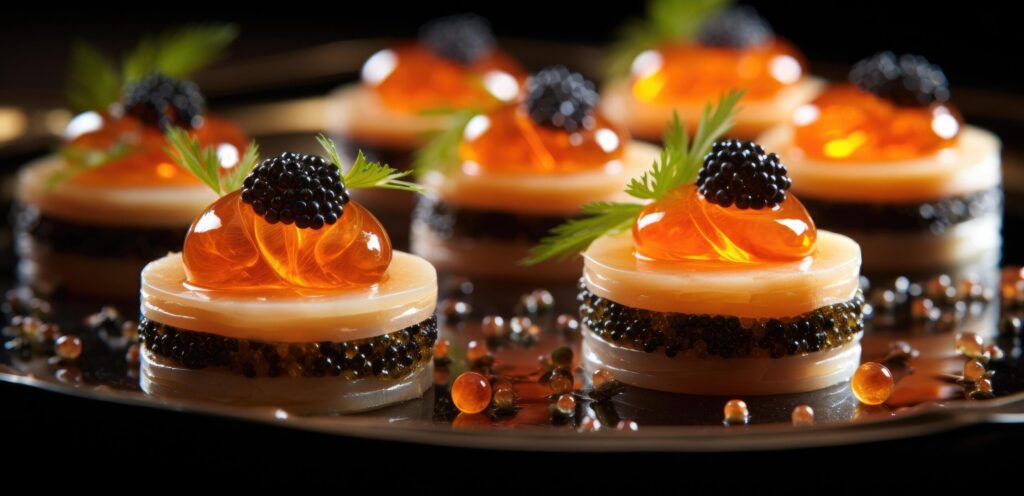 caviar on tap at with caviar on a side, Free Photo