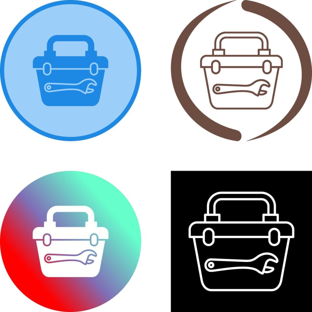 Toolbox Icon Design Stock Free