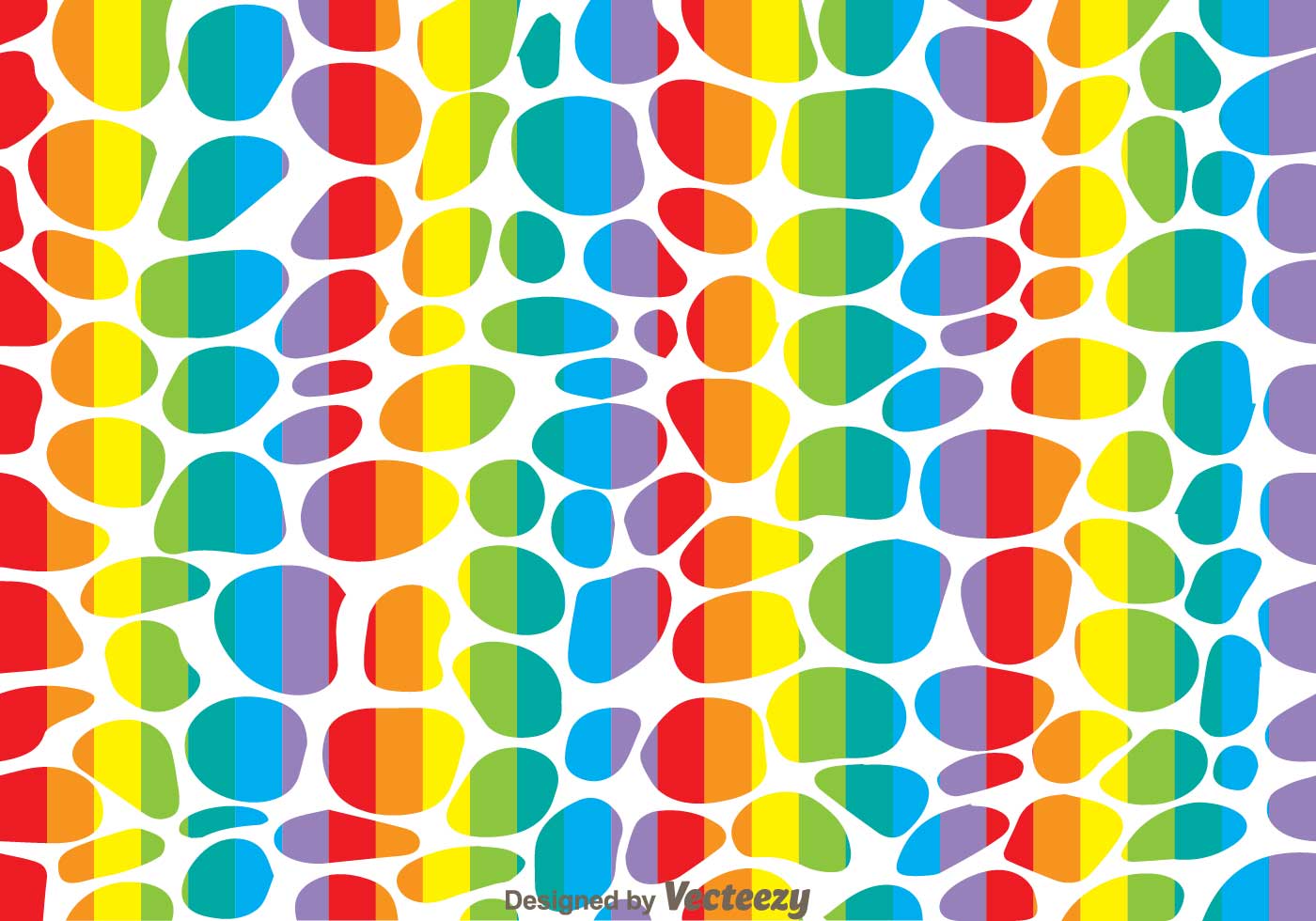 Rainbow Leopard Pattern Vector Free Vector and Free SVG