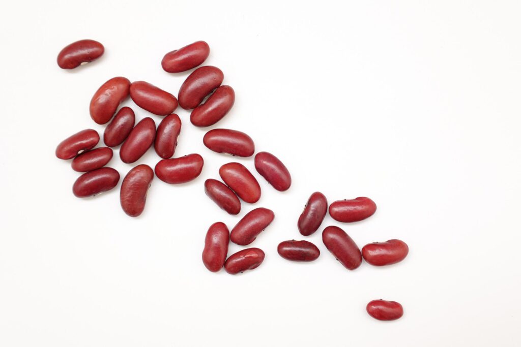 Red beans isolated on white background Stock Free