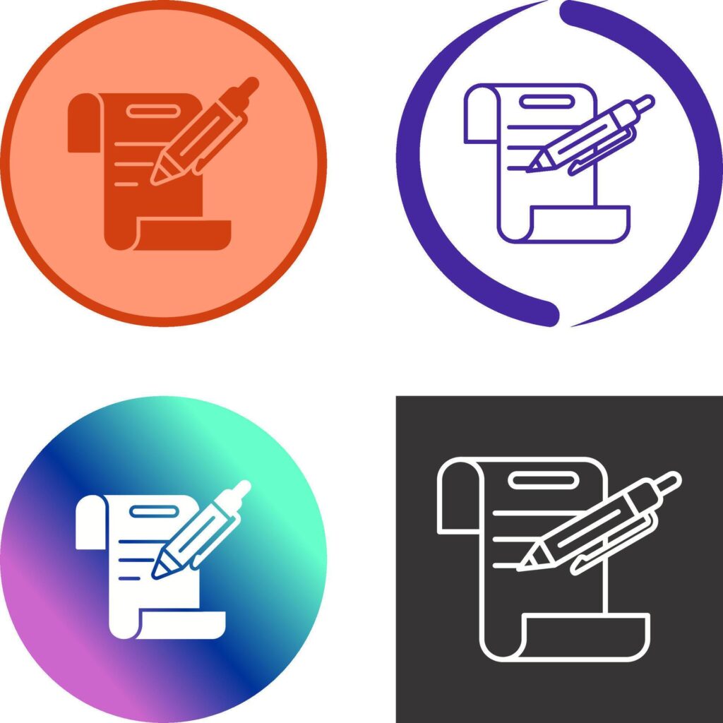 Contract Icon Design Stock Free