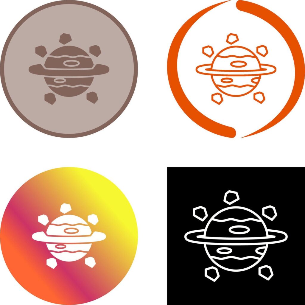 Saturn Icon Design Stock Free