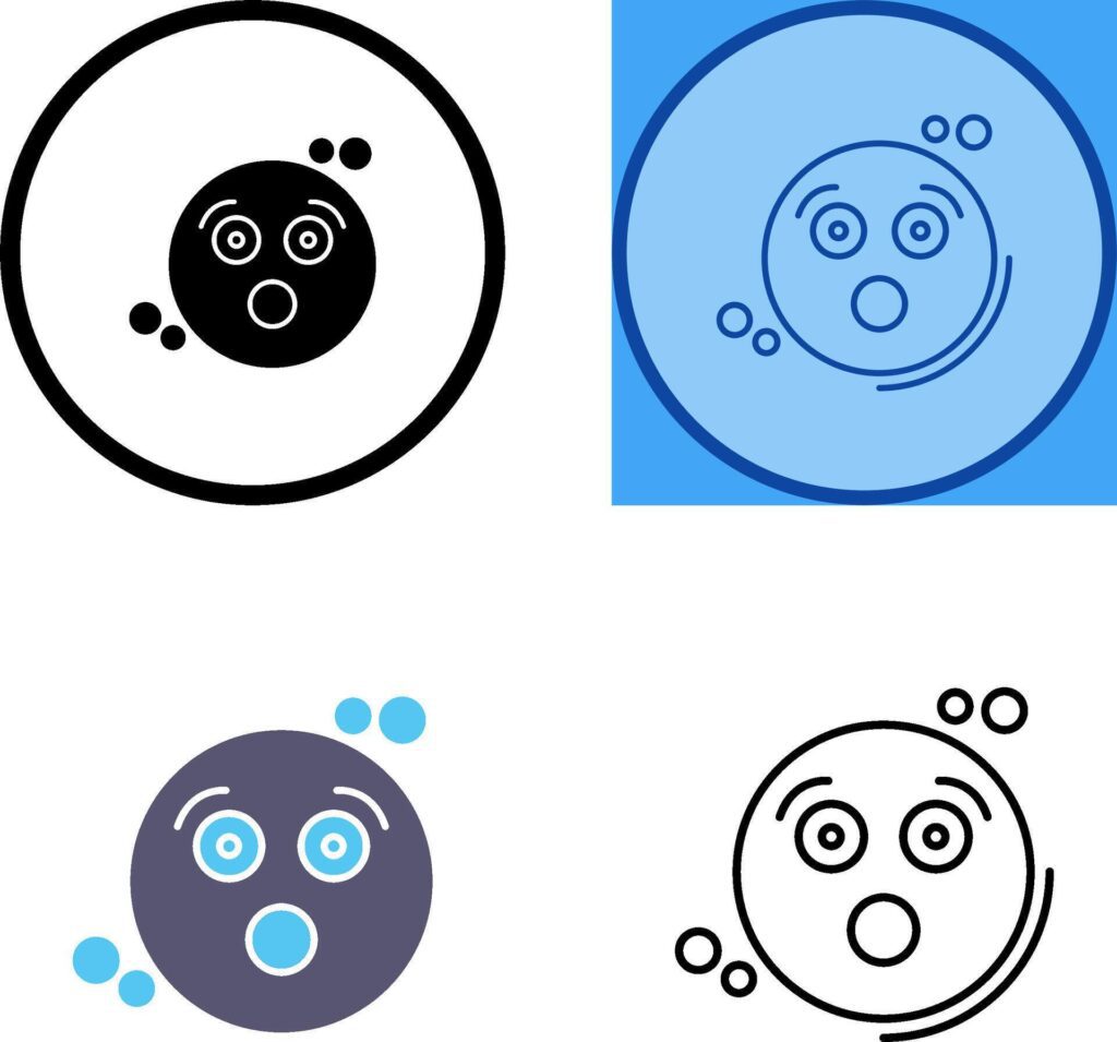 Surprised Icon Design Stock Free