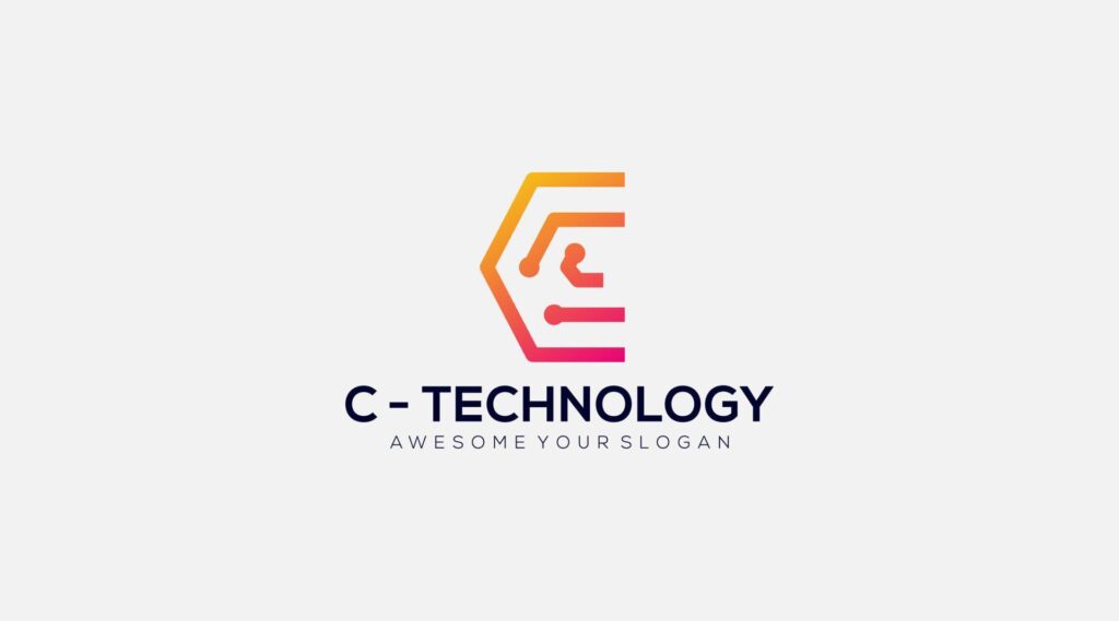 Initial letter c TECH Logo DESIGN Symbol Stock Free and Free SVG