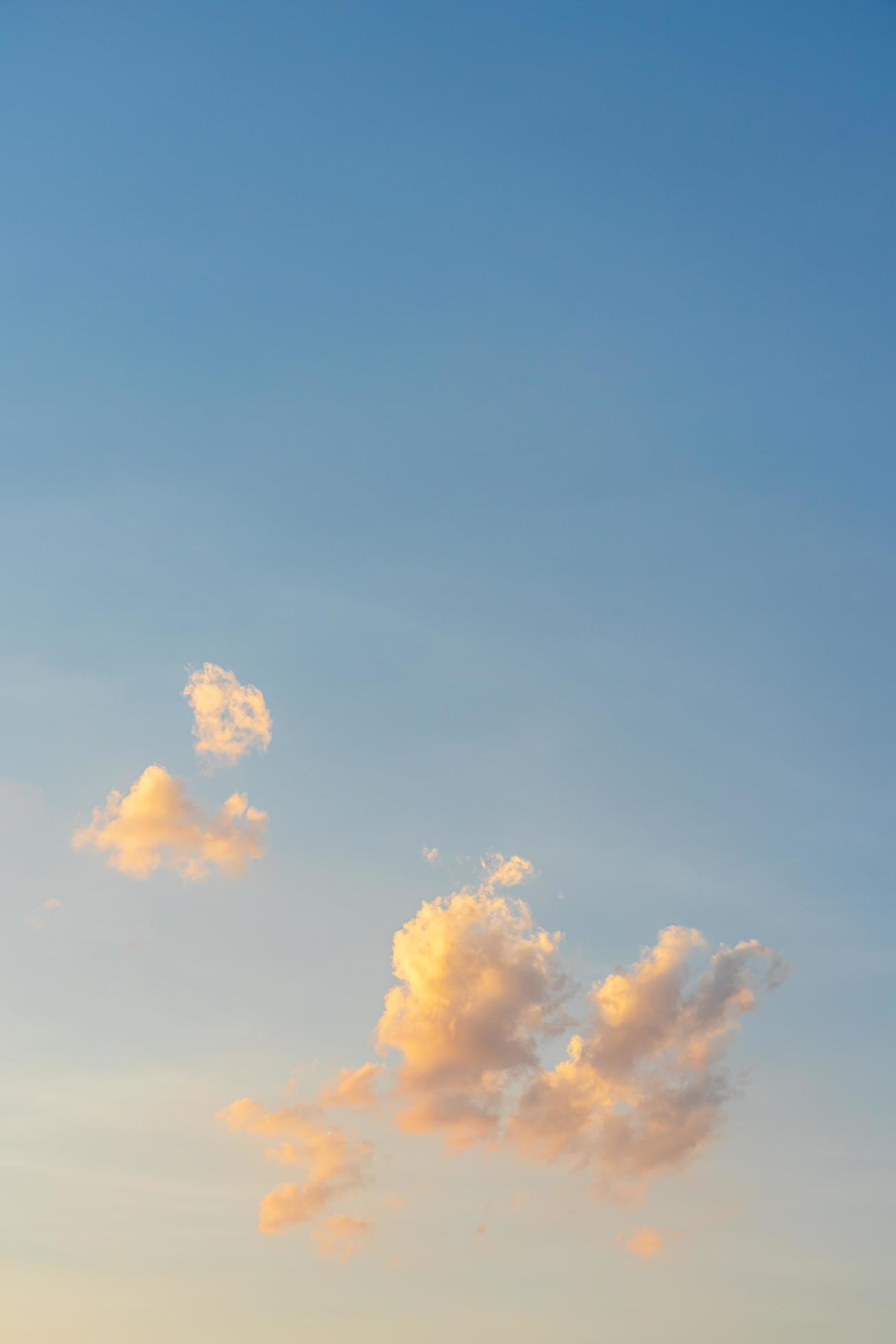 Beautiful blue sky and clouds natural background. Stock Free