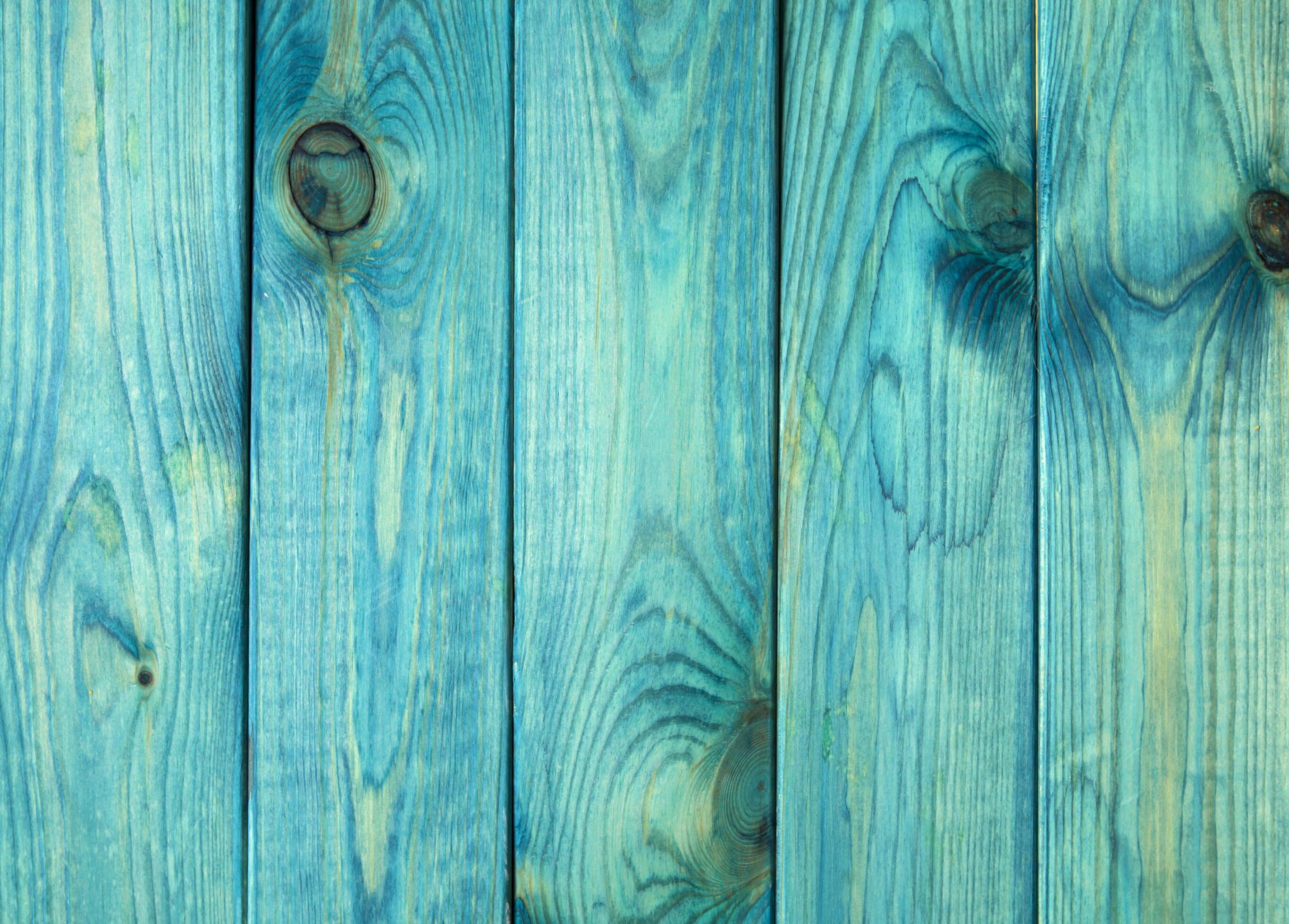 Old painted blue wood texture or background Stock Free