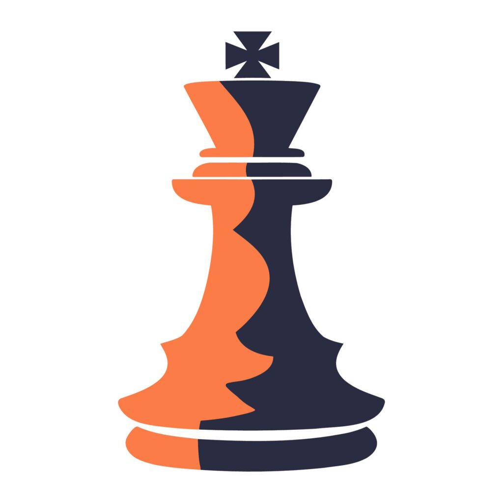 Simple Chess Logo. Vector Illustration Free Vector