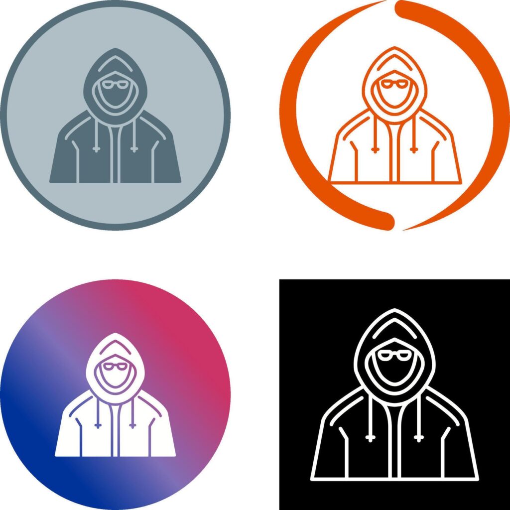 Hacker Icon Design Stock Free