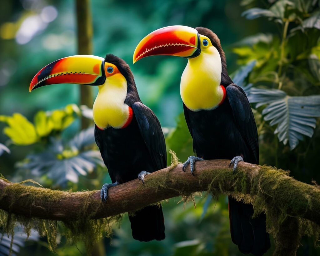 Toucan in the rainforest of Costa Rica, Central America Free Photo