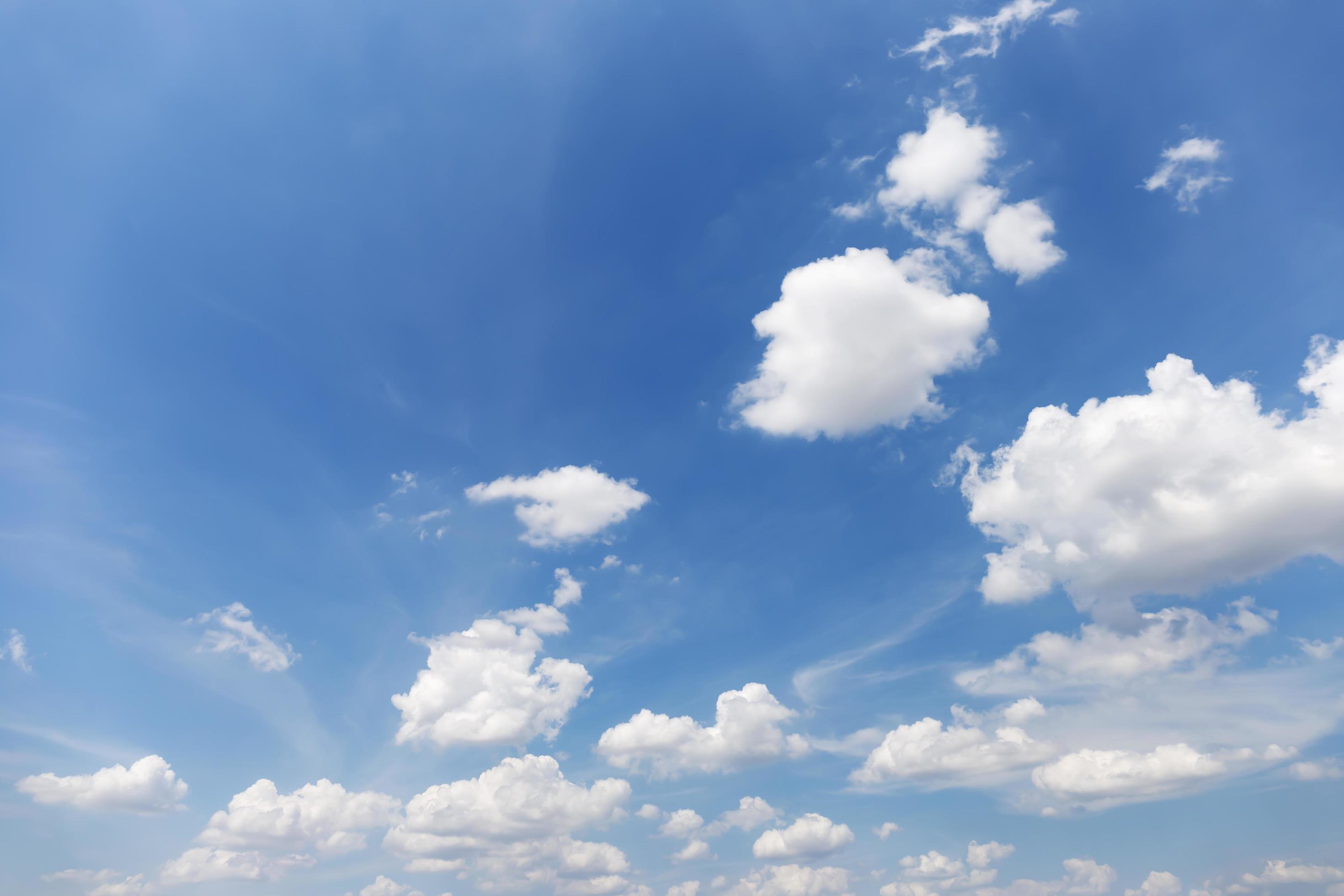 Blue sky background with clouds’ natural background. Stock Free