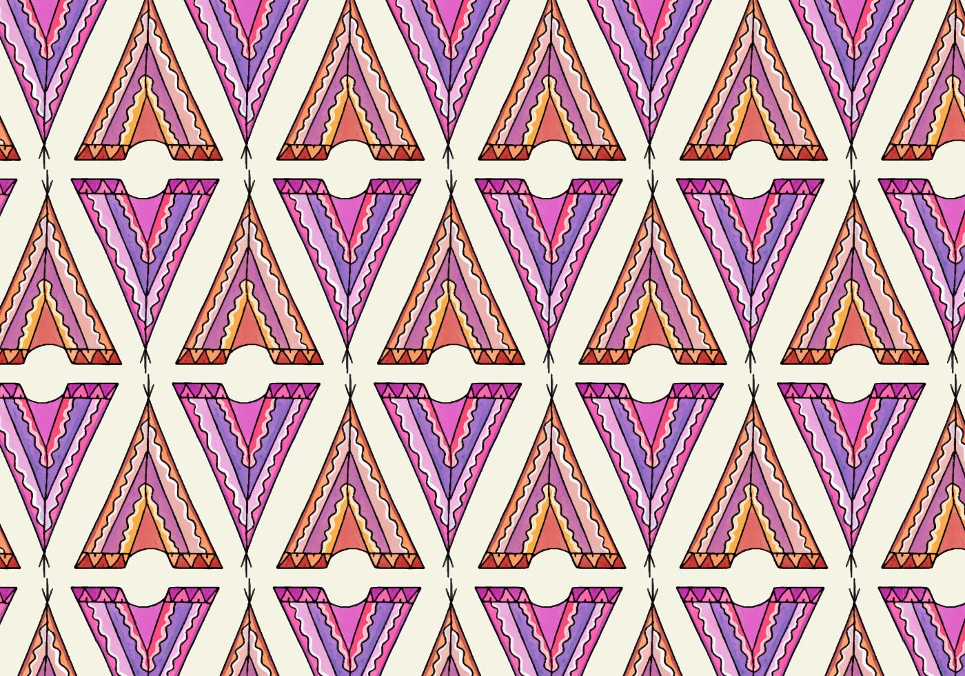 Free Vector Tipi Pattern Free Vector and Free SVG