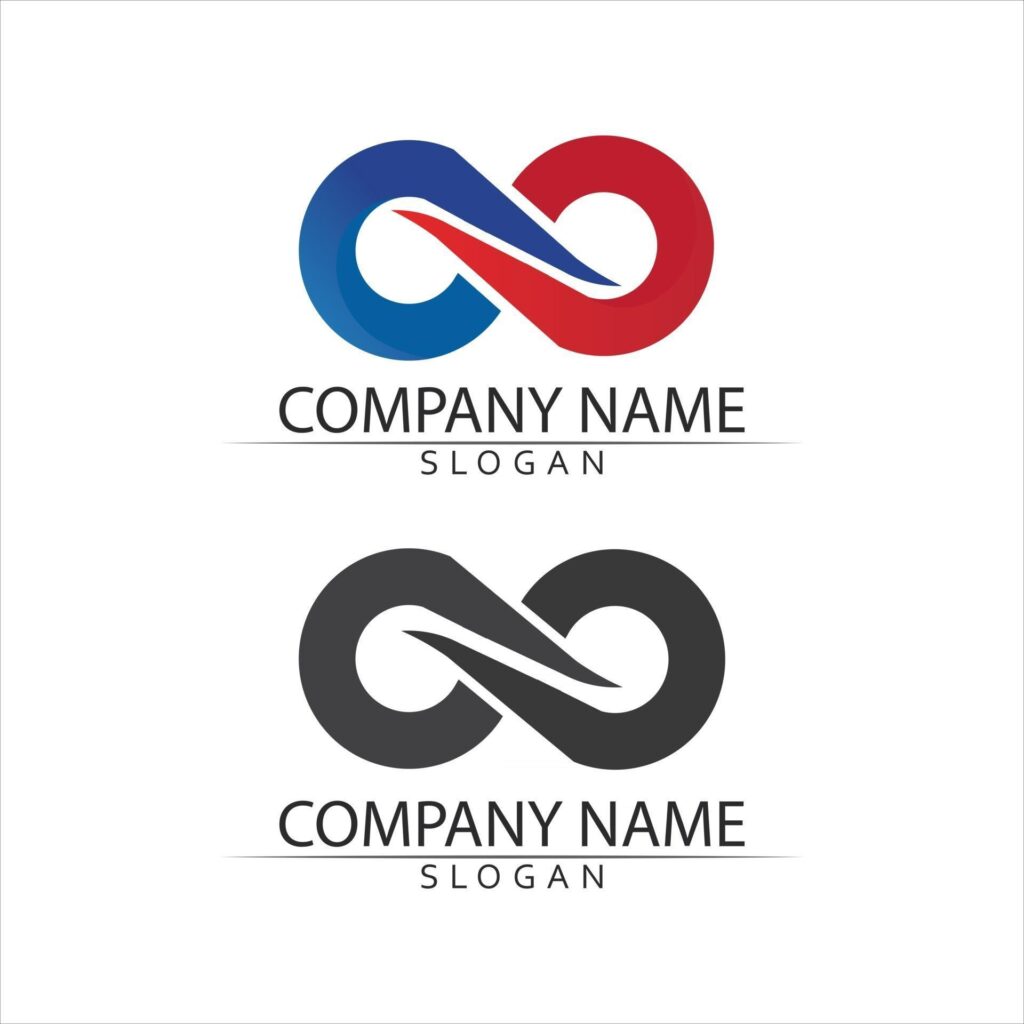 Infinity Design Vector design set logo for business icon Stock Free