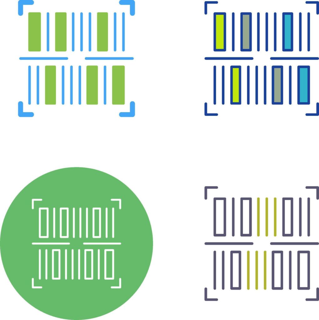 BarCode Icon Design Stock Free