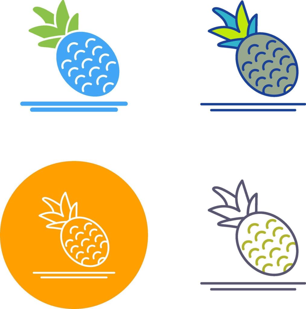 Pineapple Icon Design Stock Free