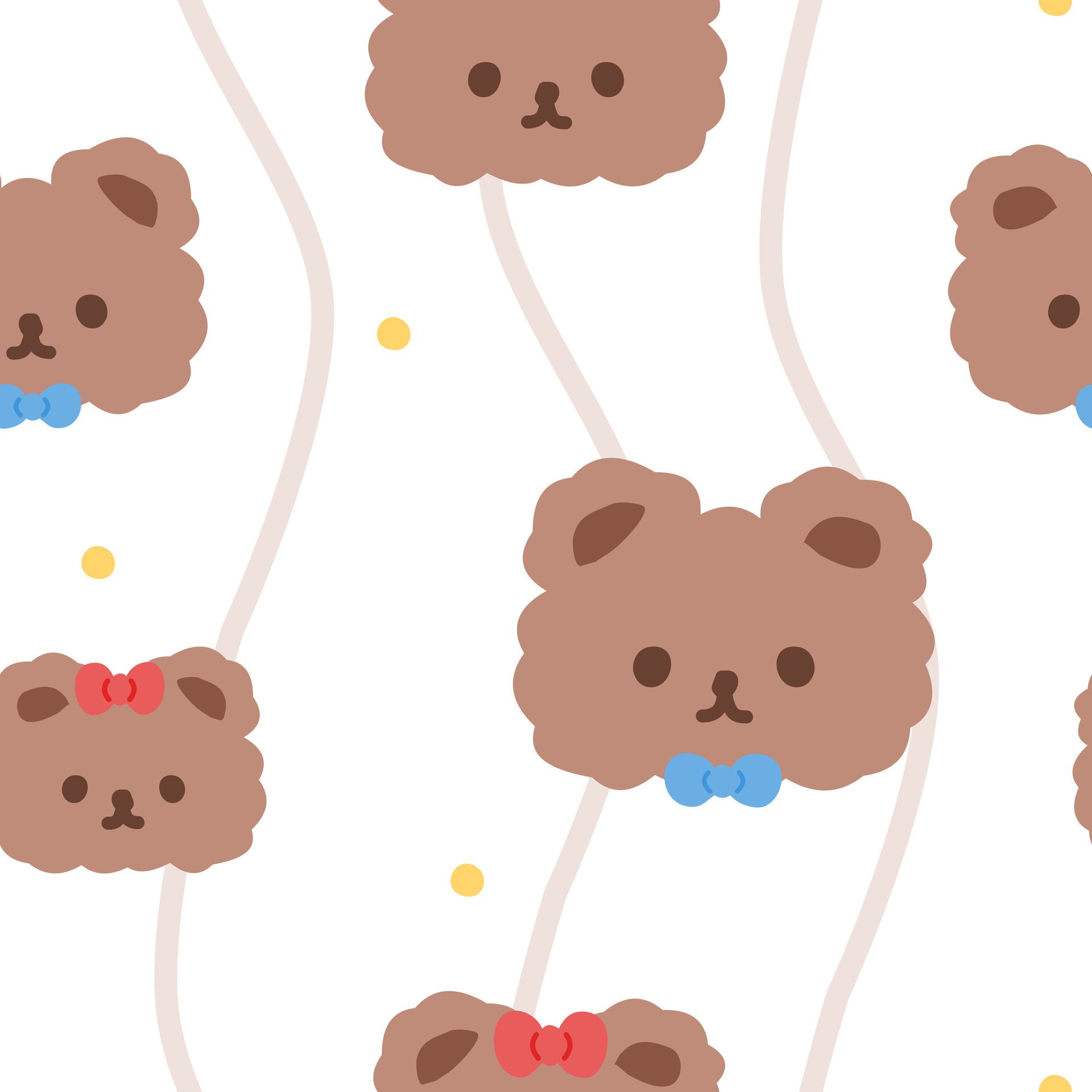 Cute animal child seamless pattern Free Vector