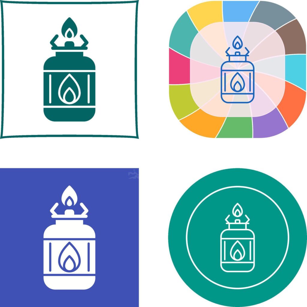 Camping Gas Icon Design Stock Free