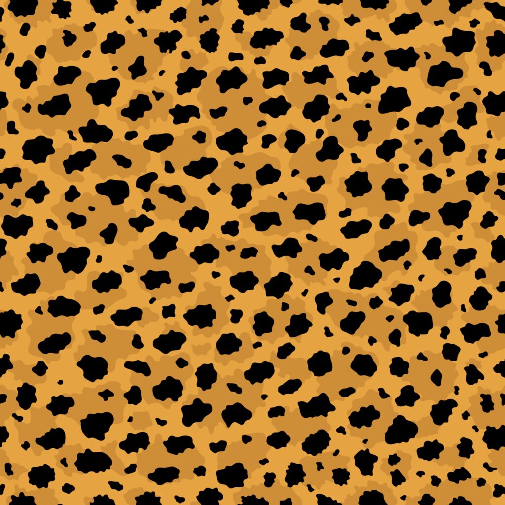 Cheetah skin seamless background texture pattern Free Vector