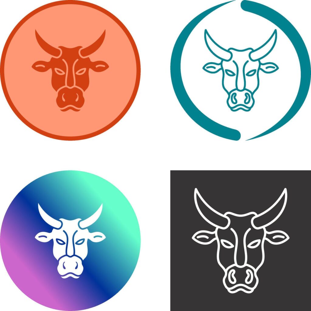 Cow Icon Design Stock Free