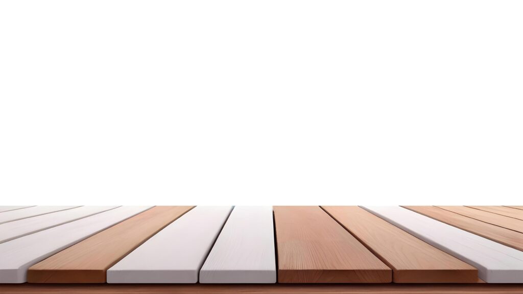 wooden table with a white background Stock Free